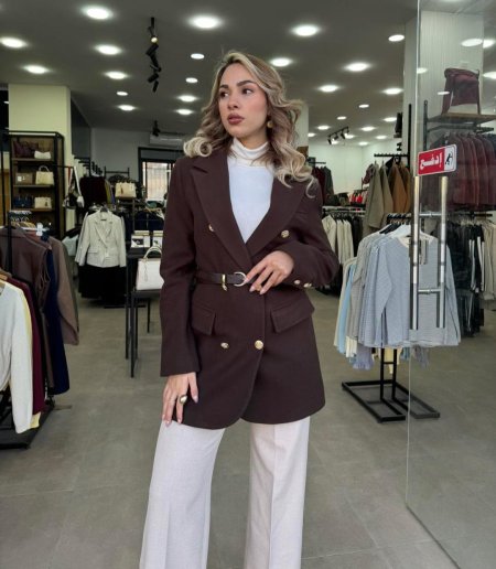 جيكت جوخ مع قشاط